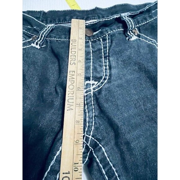 True Religion Billy Super T Straight Jeans Sz 40 Fits 38x31.5 Black Button Fly - Picture 9 of 16